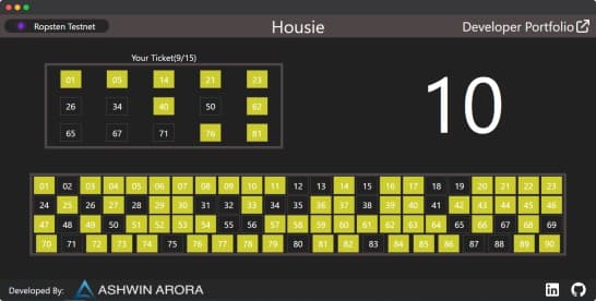 Ethereum Housie