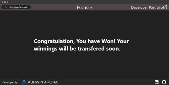Ethereum Housie